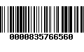 Código de Barras 0000835766560