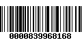 Código de Barras 0000839968168