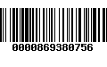 Código de Barras 0000869380756