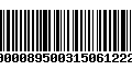 Código de Barras 000089500315061222