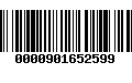 Código de Barras 0000901652599