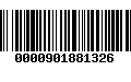 Código de Barras 0000901881326