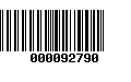 Código de Barras 000092790