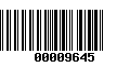 Código de Barras 00009645