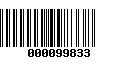 Código de Barras 000099833