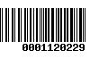 Código de Barras 0001120229