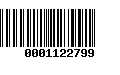 Código de Barras 0001122799