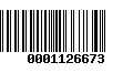 Código de Barras 0001126673