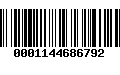 Código de Barras 0001144686792