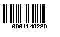 Código de Barras 0001148228