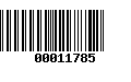 Código de Barras 00011785