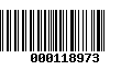 Código de Barras 000118973