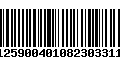 Código de Barras 000125900401082303311620