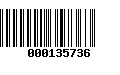 Código de Barras 000135736