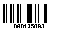 Código de Barras 000135893