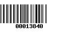 Código de Barras 00013840