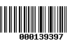 Código de Barras 000139397