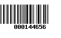 Código de Barras 000144656