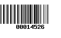 Código de Barras 00014526