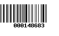 Código de Barras 000148683