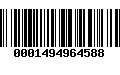 Código de Barras 0001494964588