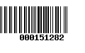 Código de Barras 000151282