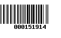 Código de Barras 000151914