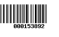 Código de Barras 000153892