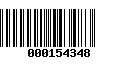 Código de Barras 000154348