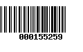 Código de Barras 000155259