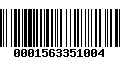 Código de Barras 0001563351004