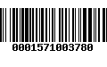 Código de Barras 0001571003780