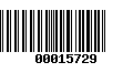 Código de Barras 00015729