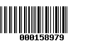 Código de Barras 000158979