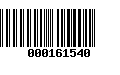 Código de Barras 000161540