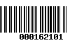 Código de Barras 000162101