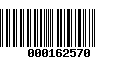 Código de Barras 000162570