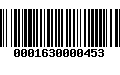 Código de Barras 0001630000453