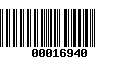 Código de Barras 00016940