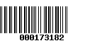 Código de Barras 000173182