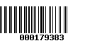 Código de Barras 000179383