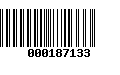 Código de Barras 000187133