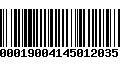 Código de Barras 00019004145012035