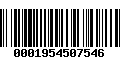 Código de Barras 0001954507546