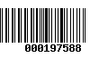 Código de Barras 000197588