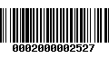 Código de Barras 0002000002527