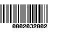 Código de Barras 0002032002