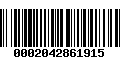 Código de Barras 0002042861915