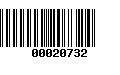 Código de Barras 00020732