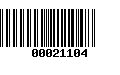 Código de Barras 00021104